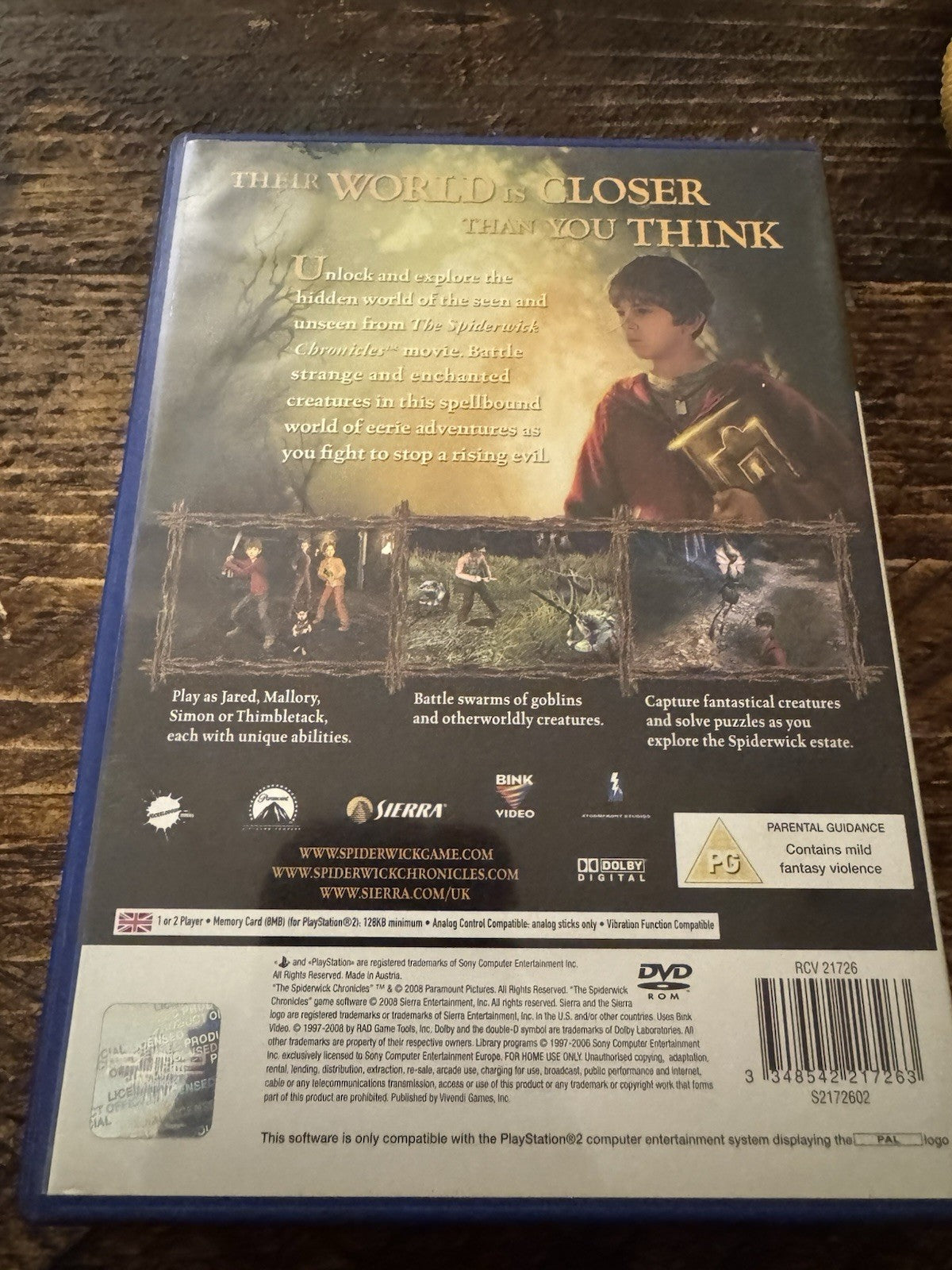 🎮The Spiderwick Chronicles Ps2🎮