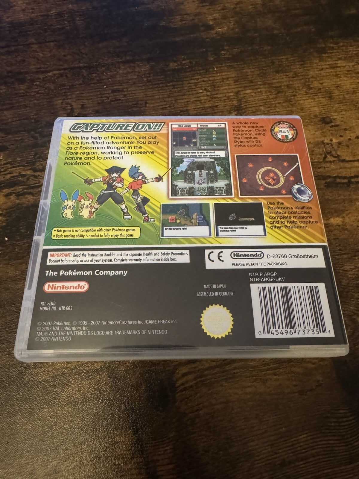 🎮Pokemon Ranger (Nintendo DS, 2007)🌟☄️