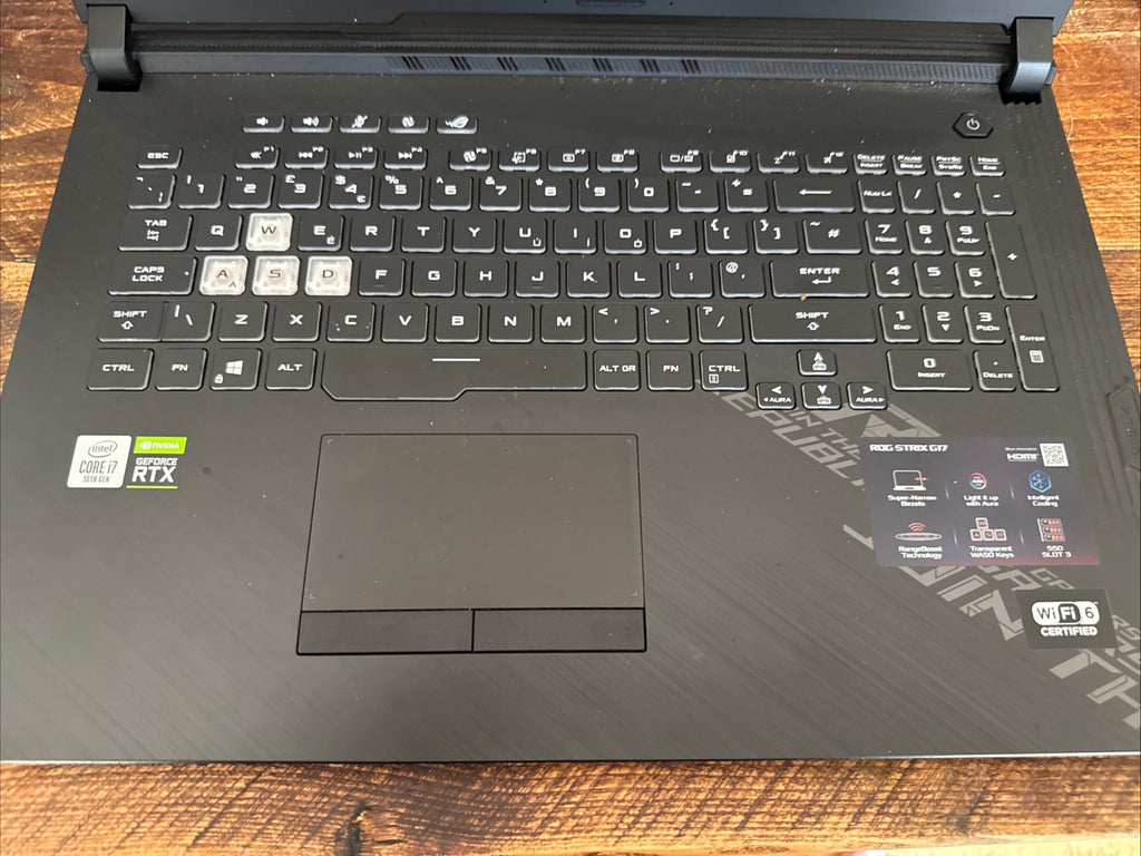 Asus ROG STRIX G17 G712LV Core i7-10750H 16GB 1TB SSD 17.3 Inch FH G712LV-H7007T