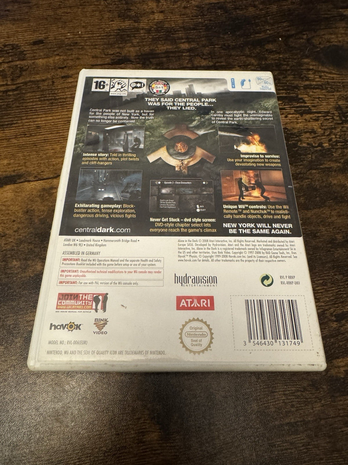 🎮🎮 Alone in the Dark (Nintendo Wii, 2008)