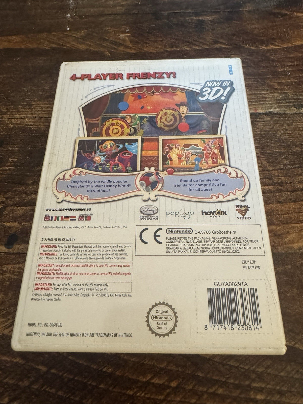 Toy Story Mania (Nintendo Wii, 2009) - European Version