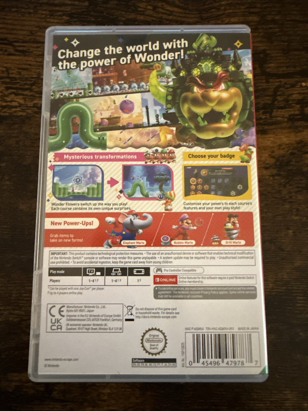 🎮 Nintendo Switch: Super Mario Bros. Wonder ✅ Complete  💿