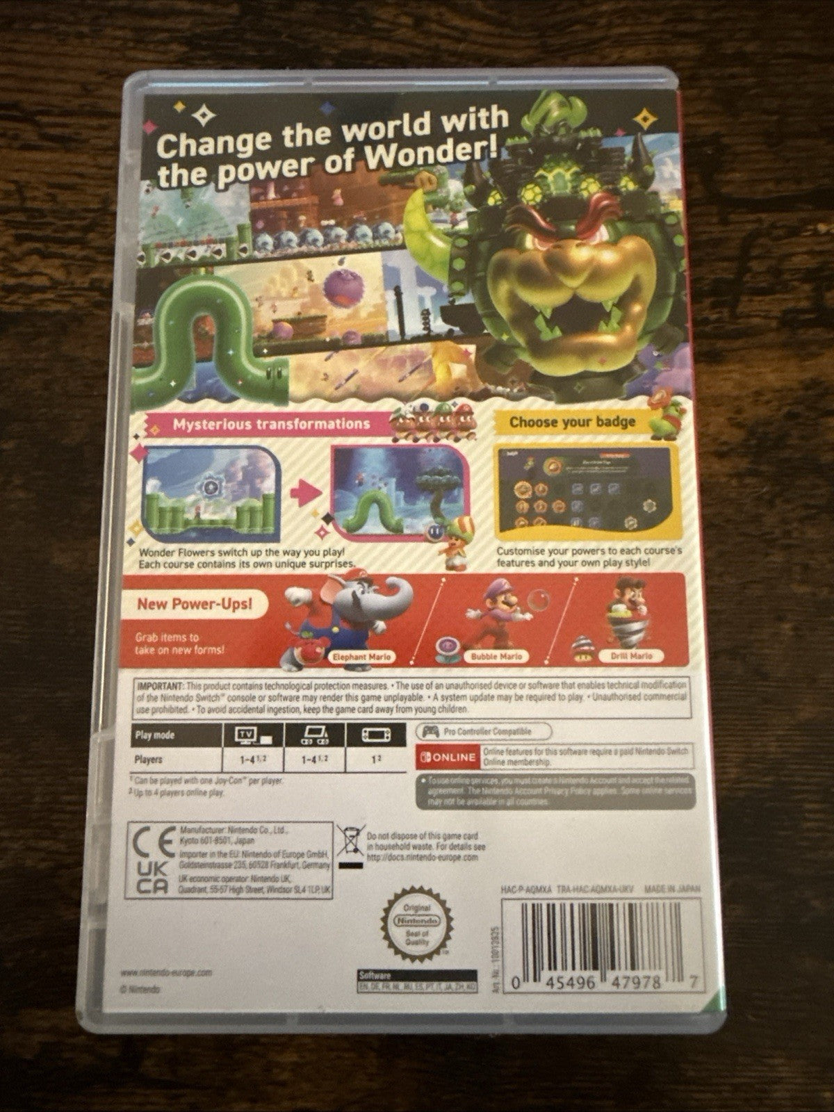 🎮 Nintendo Switch: Super Mario Bros. Wonder ✅ Complete  💿