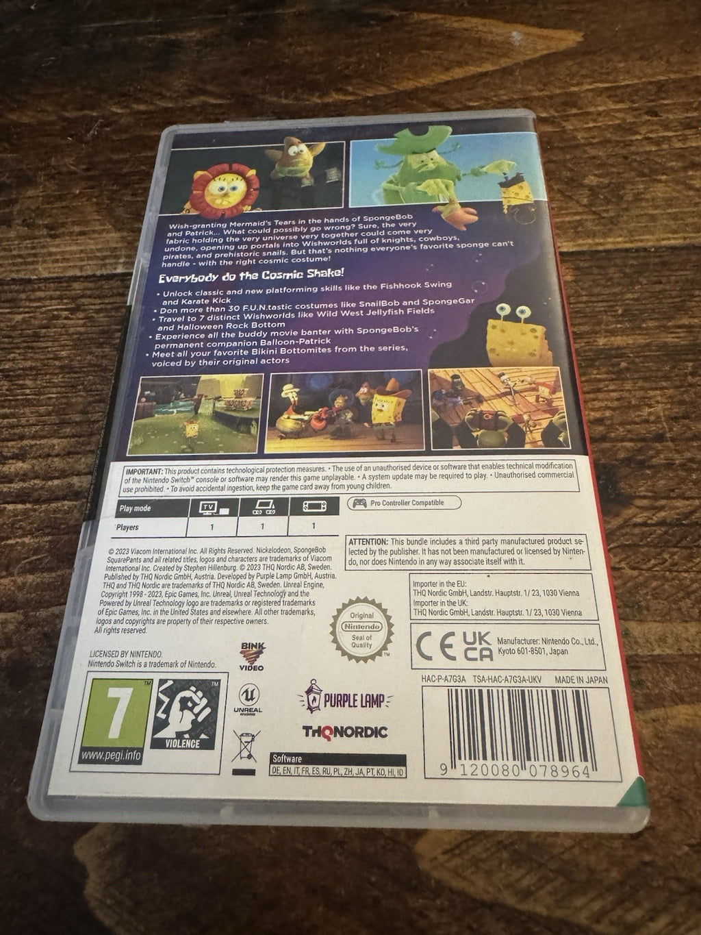 SpongeBob SquarePants The Cosmic Shake (Nintendo Switch)