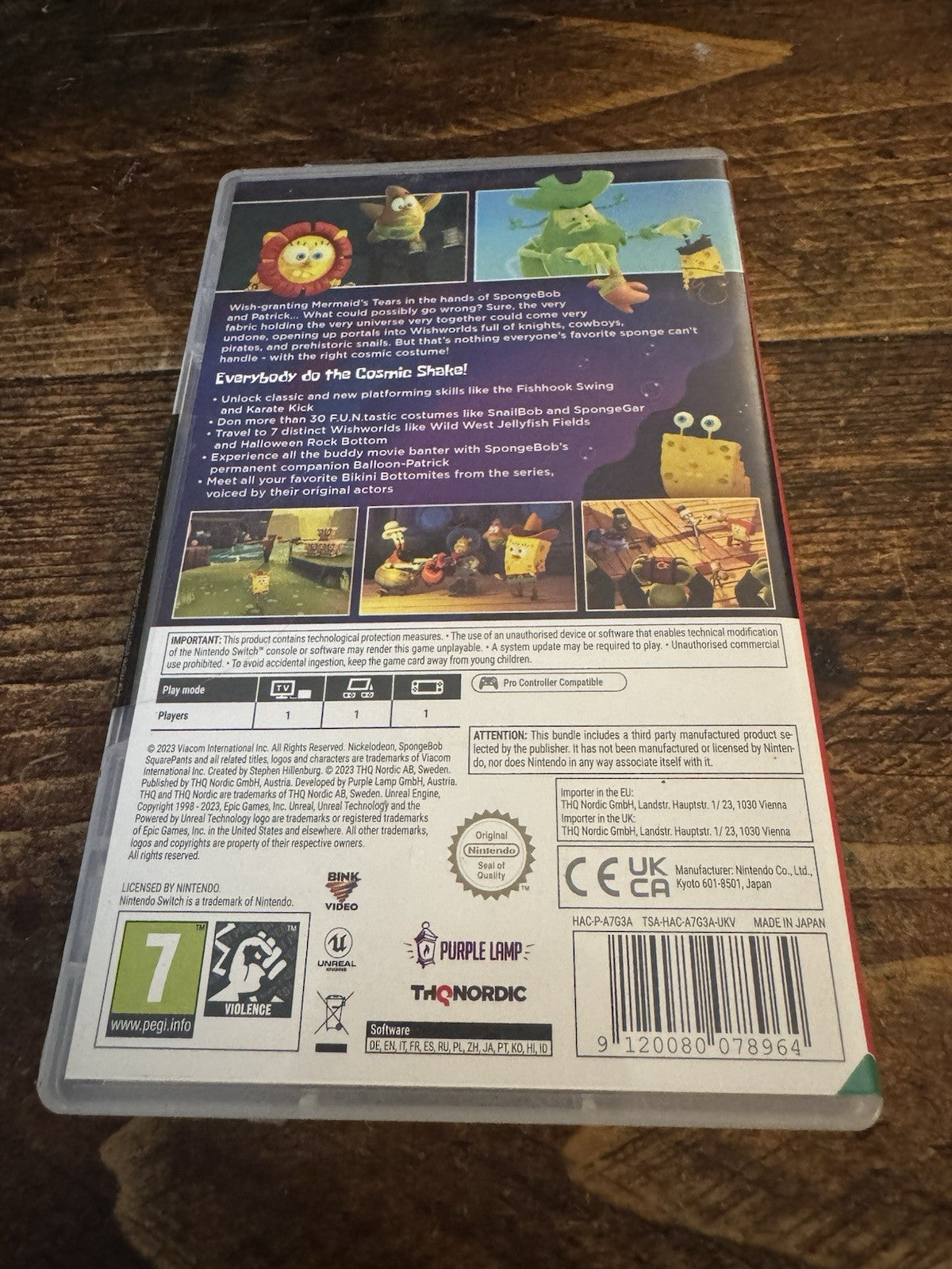 SpongeBob SquarePants The Cosmic Shake (Nintendo Switch)