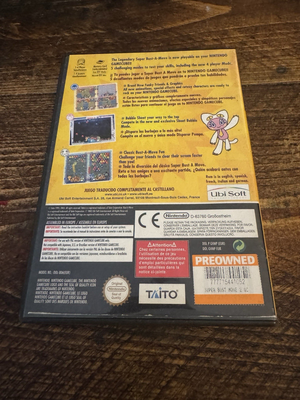 Super Bust A Move All Stars Nintendo GameCube - PAL - COMPLETE W/MANUAL Tested