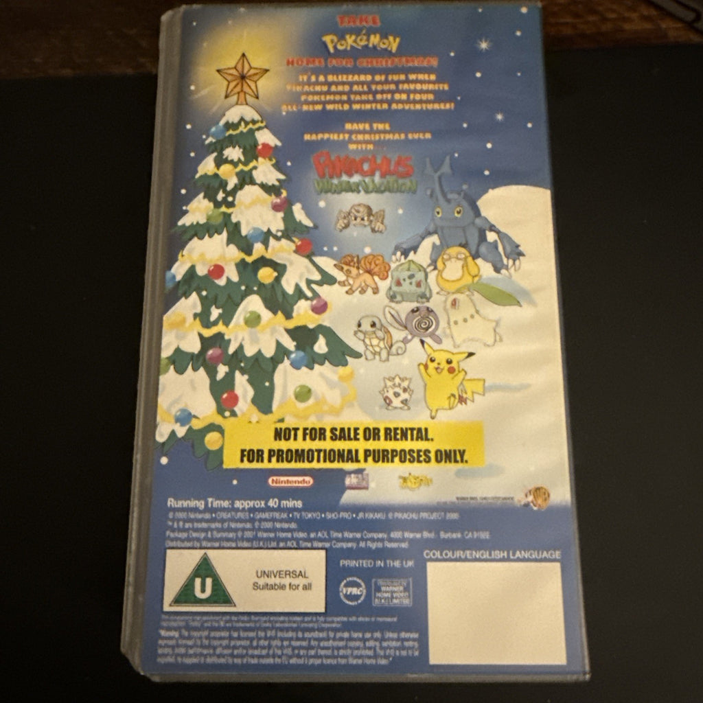 Pokemon Pikachu’s Winter Vacation VHS PAL (Rare Promo) - VGC