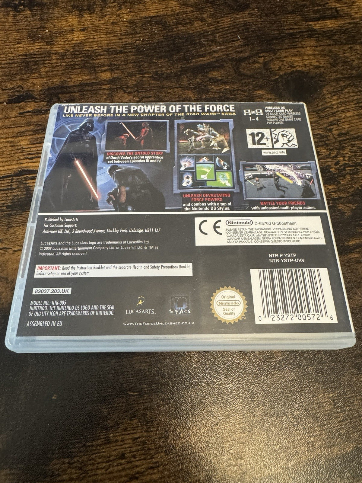 🎮🌟 Nintendo DS Star Wars The Force Unleashed Game 🪐💫