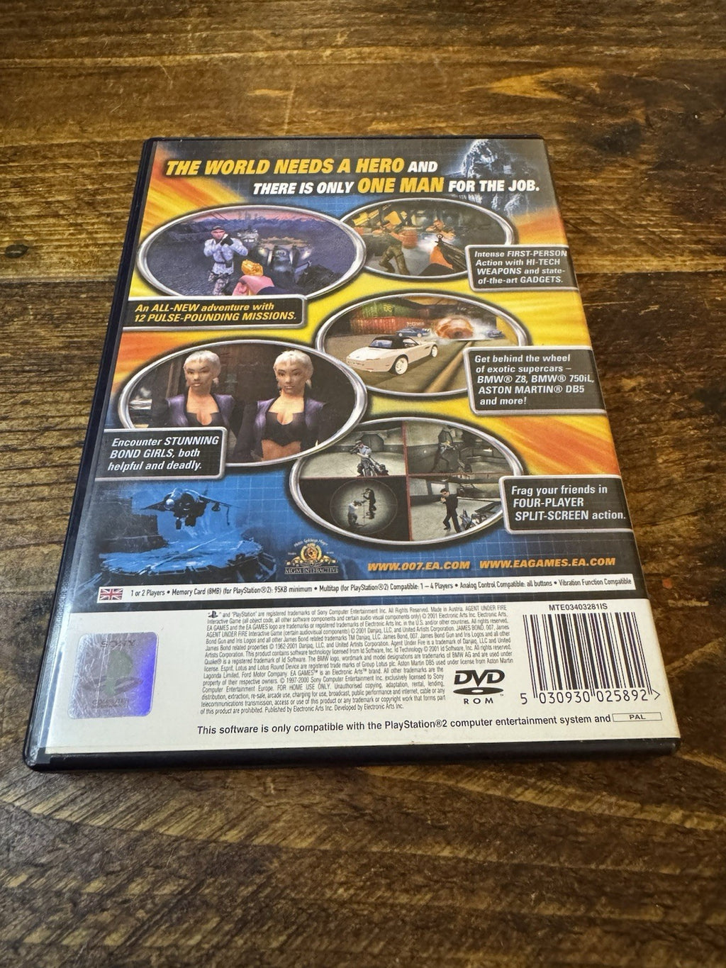 🎮 James Bond 007: Agent Under Fire (Sony PlayStation 2, 2001) 🎮