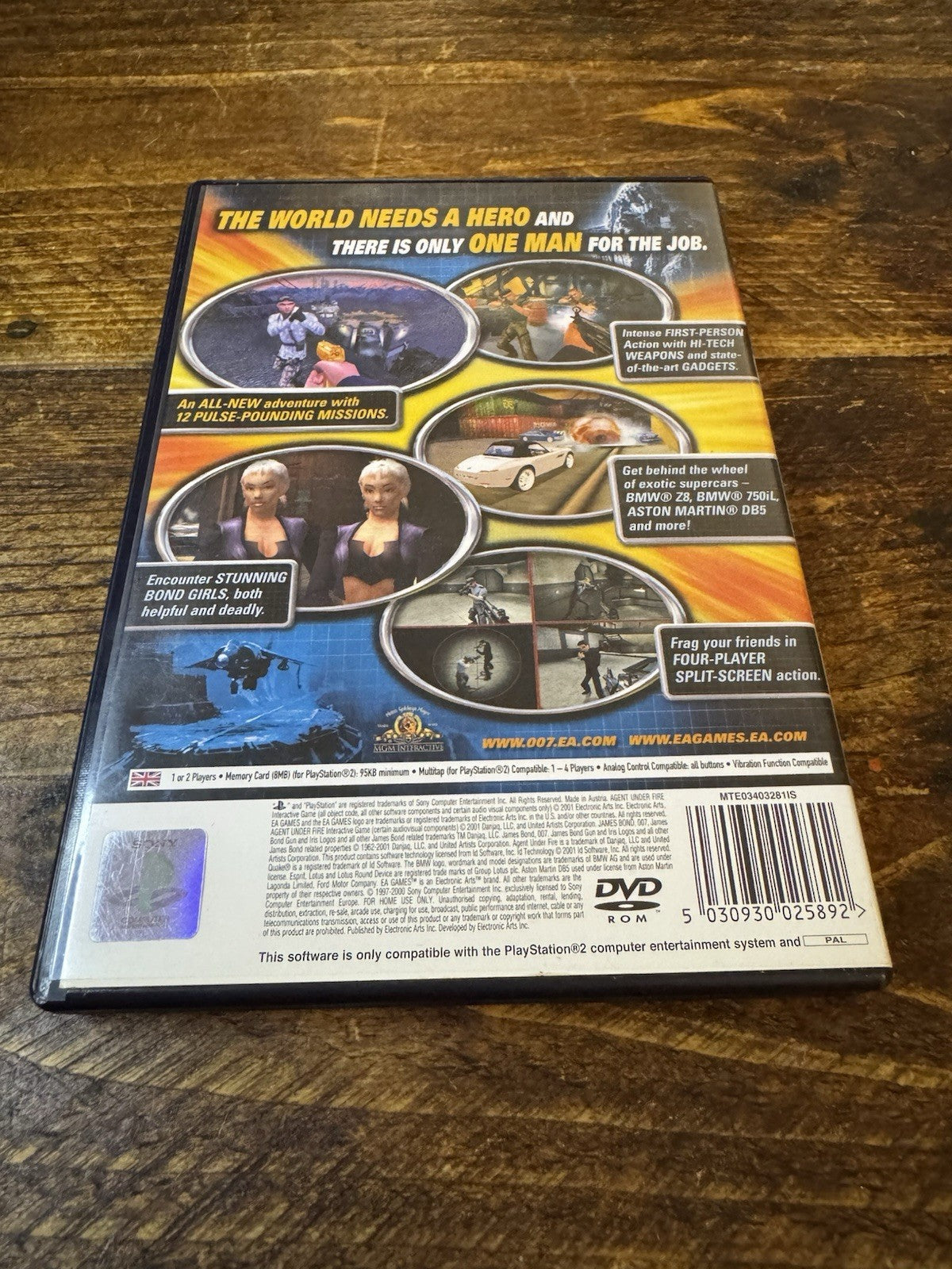 🎮 James Bond 007: Agent Under Fire (Sony PlayStation 2, 2001) 🎮