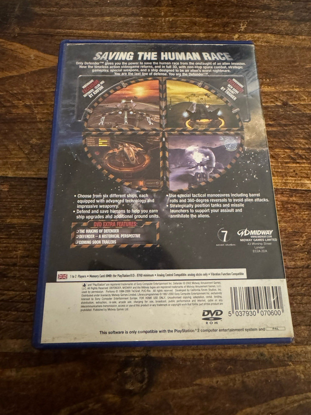 Defender: For All Mankind - PS2 - Playstation 2