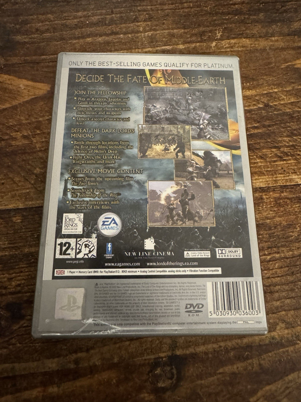 🎮 The Lord of the Rings: The Two Towers Platinum ⚔️