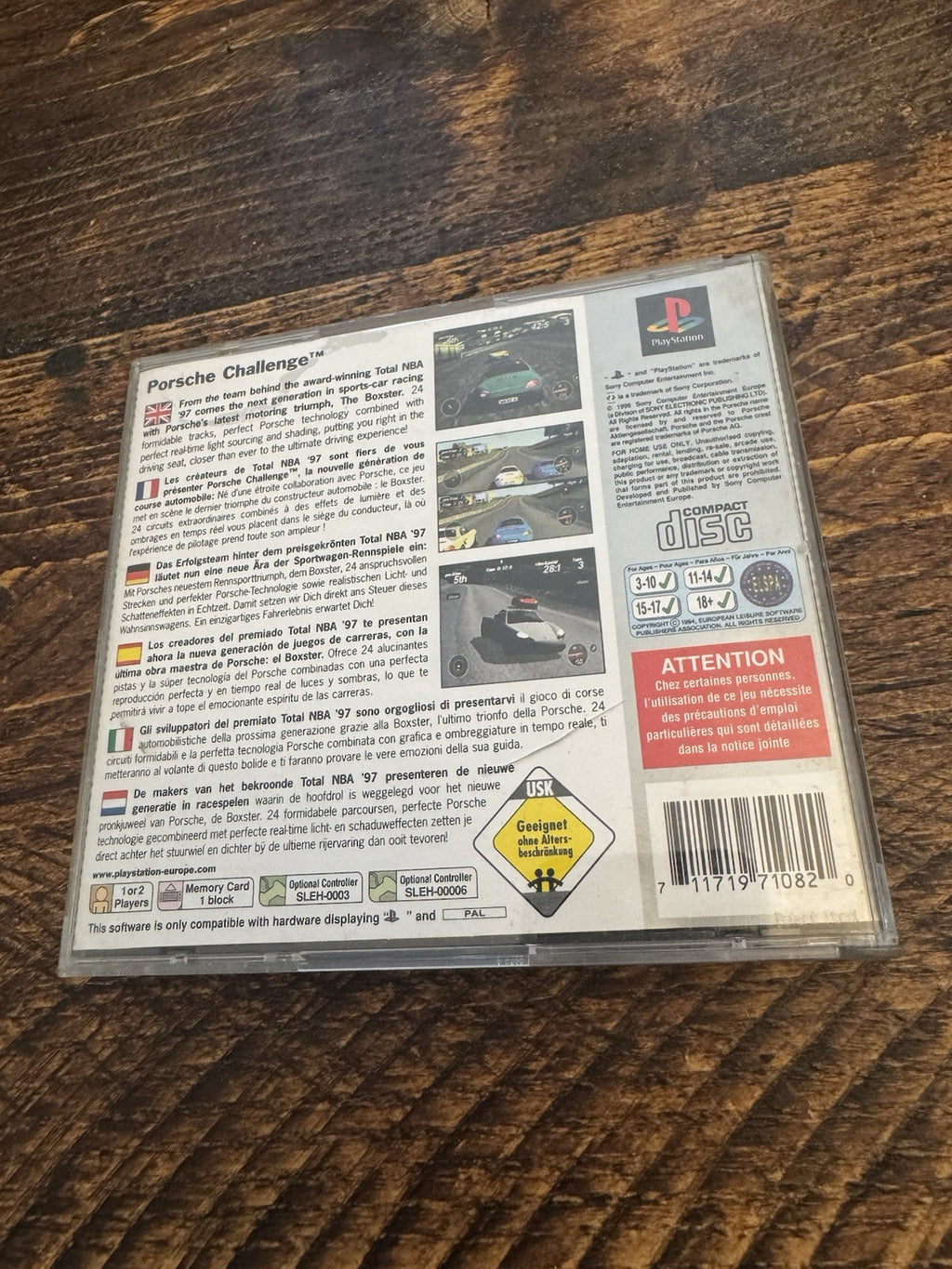 Sony PlayStation 1 Porsche Challenge Video Game