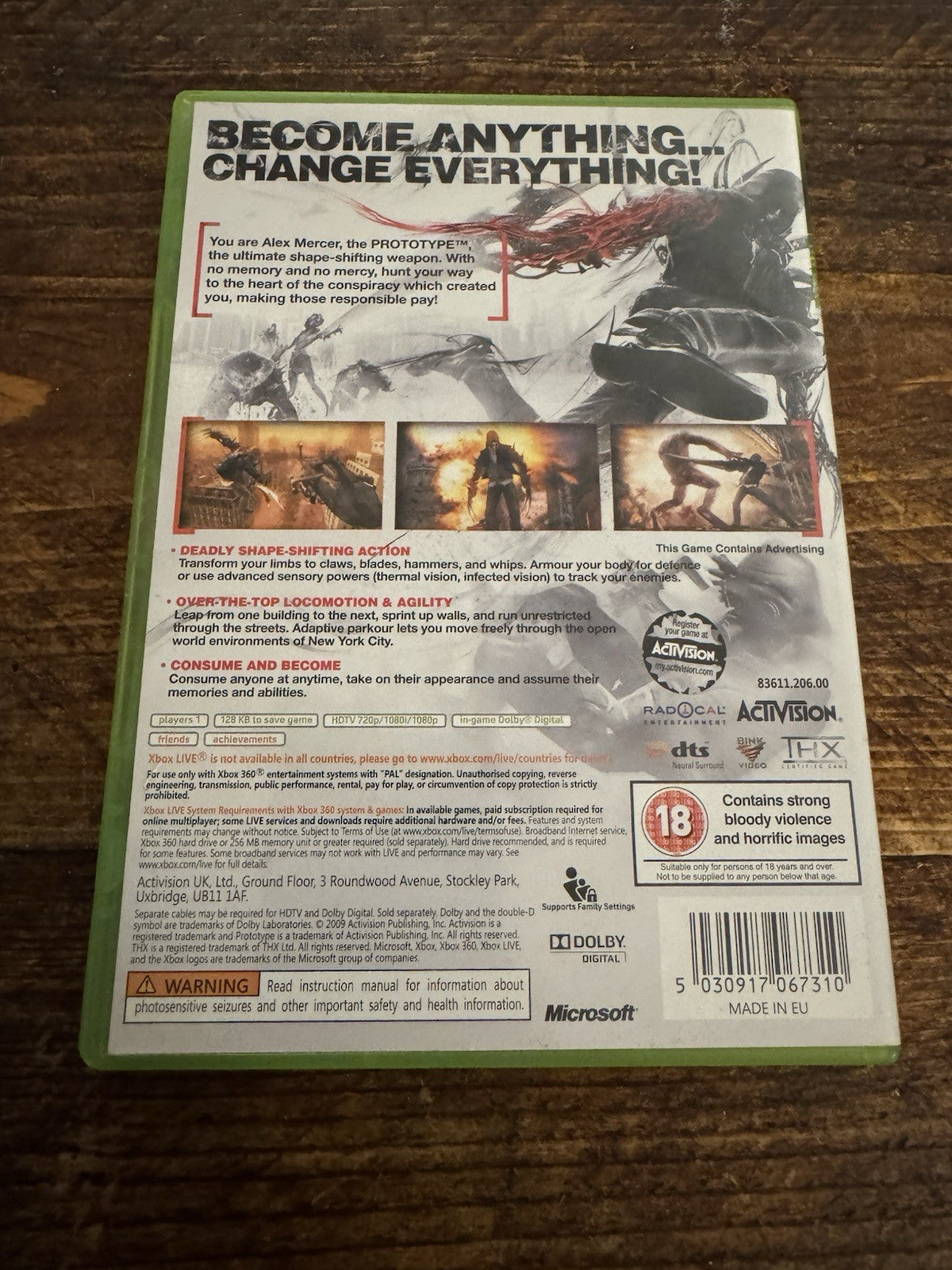 🎮 Prototype (Microsoft Xbox 360, 2009) 🎮