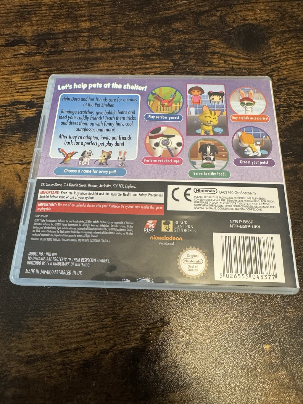 Dora & Friends Pet Shelter (Nintendo DS, 2011) - European Version