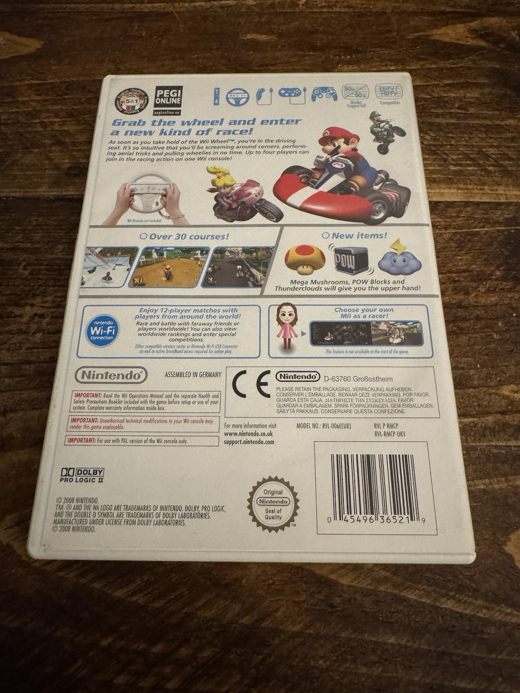🎮 Mario Kart with Wii Wheel (Nintendo Wii, 2008) 🏎️🚗🌟