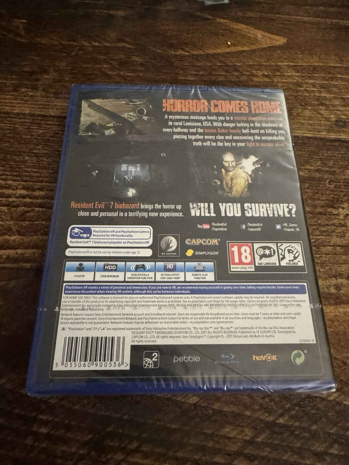 🎮 Sony PlayStation 4 Resident Evil Biohazard Game 🧟