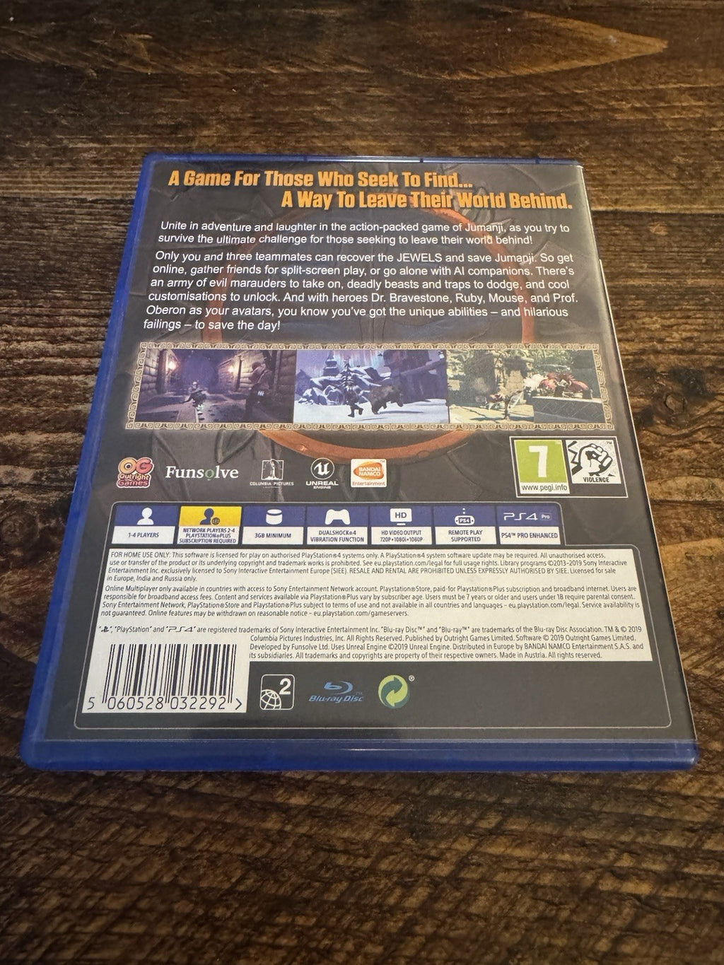 🎮 Sony PlayStation 4 Jumanji: The Video Game (PS4, 2019)