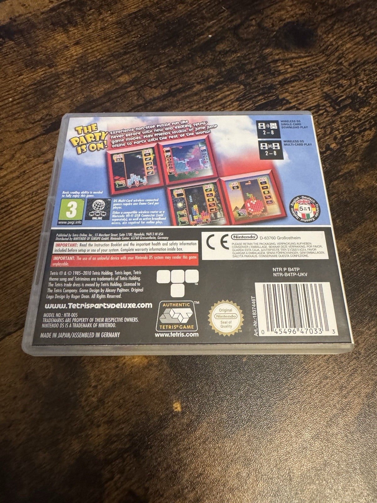 🎮🌟 Tetris Party Deluxe Nintendo DS 🔸🔷◽️◼️