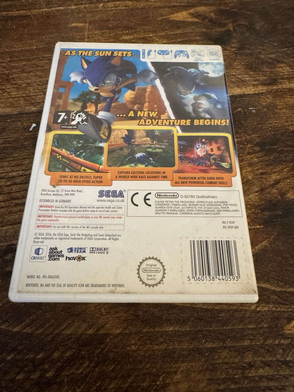 🎮 Sonic Unleashed (Nintendo Wii, 2008) 🎮