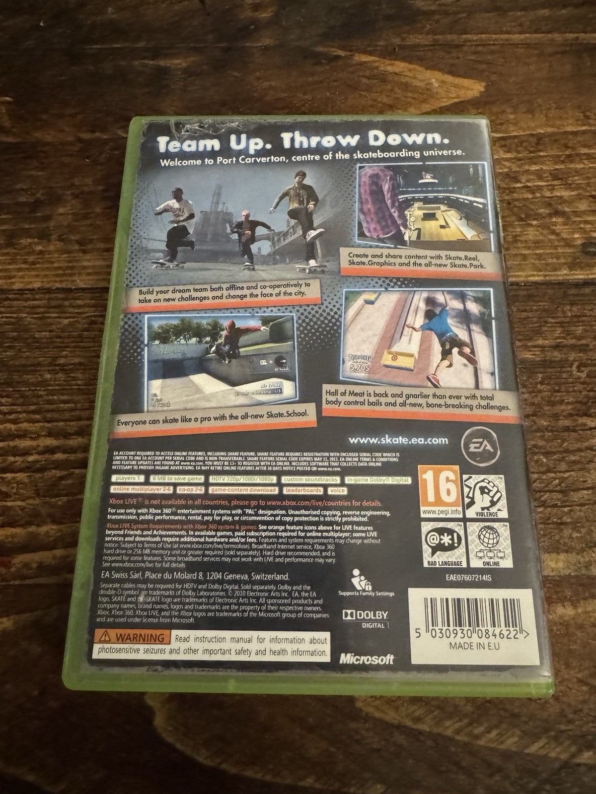 🎮 Xbox 360 Skate 3 Game