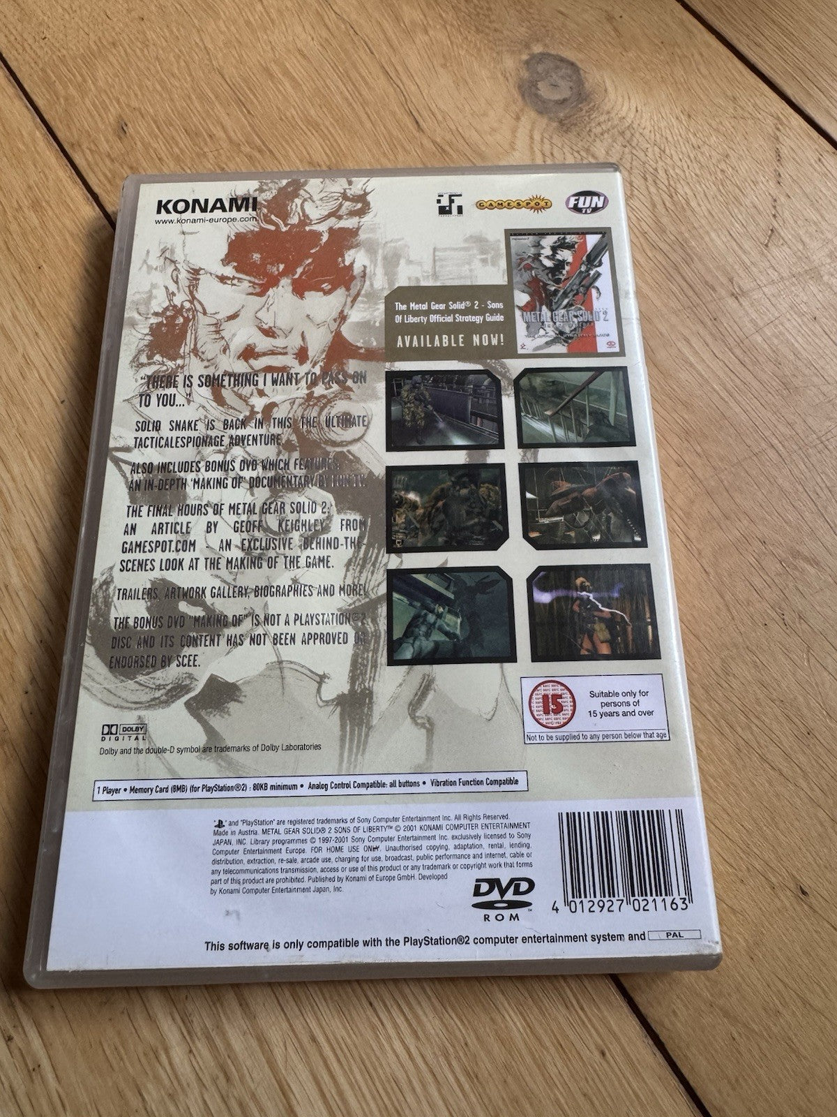 🎮 Metal Gear Solid 2: Sons Of Liberty (Sony PlayStation 2, 2001) 🎮