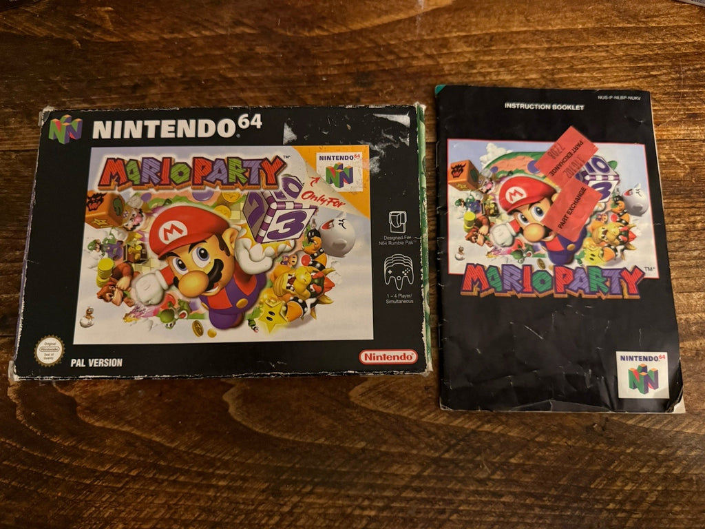 Mario Party - Nintendo 64 N64 Box & Manual Only