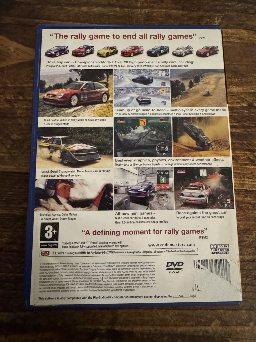 🎮 Colin McRae Rally 04 (Sony PlayStation 2, 2003) - European Version 🏎️🏎️