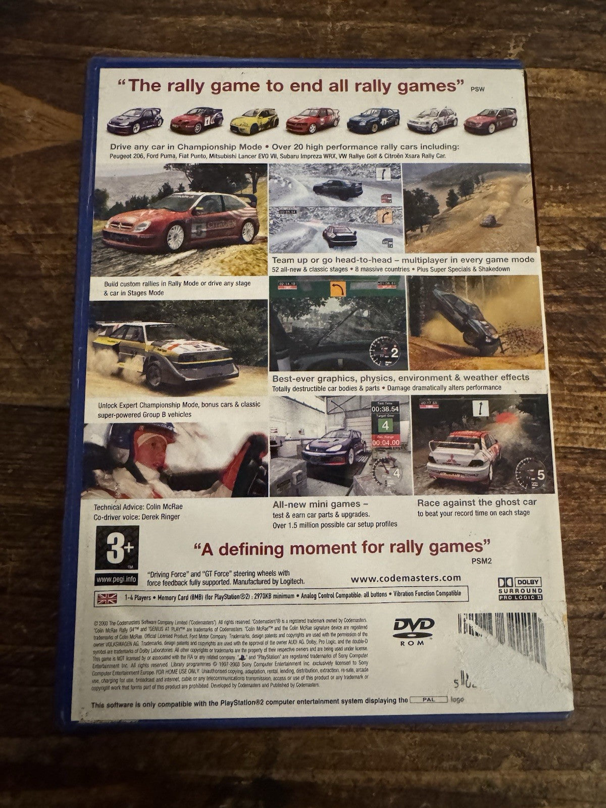 🎮 Colin McRae Rally 04 (Sony PlayStation 2, 2003) - European Version 🏎️🏎️