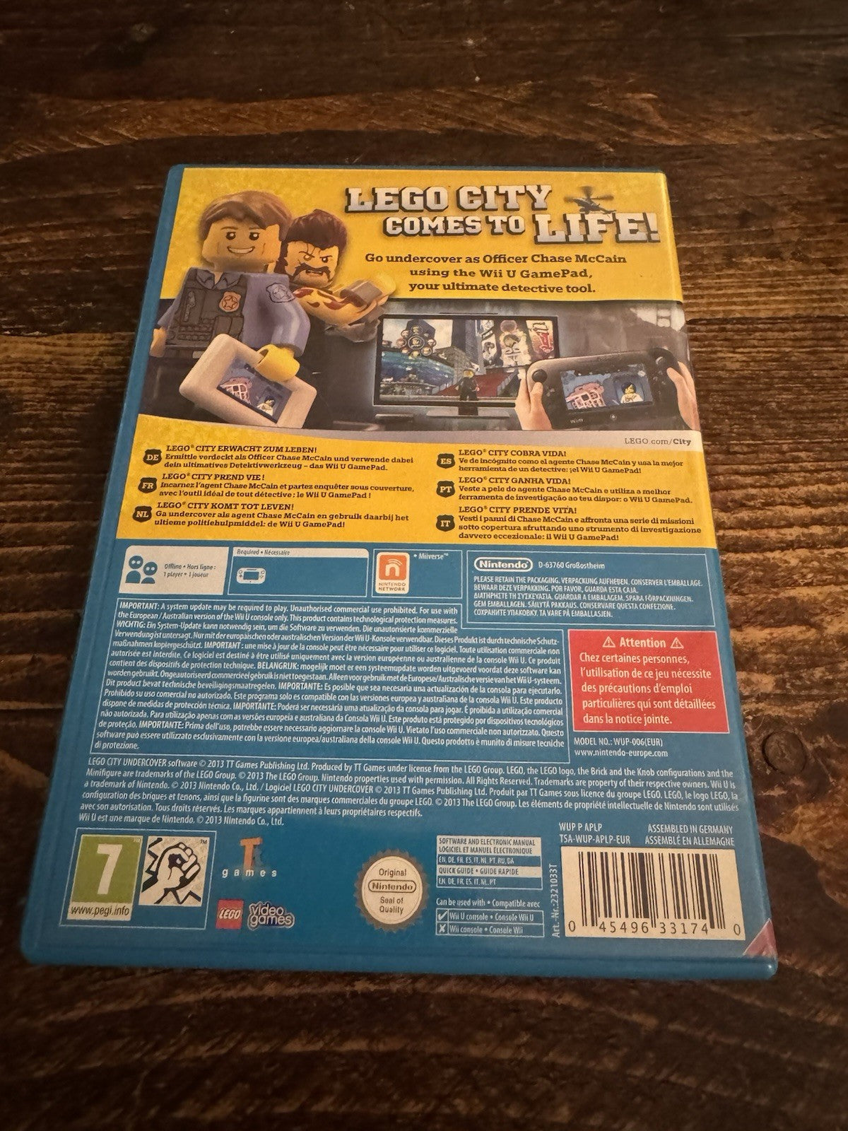 🎮 LEGO City Undercover (Nintendo Wii U, 2013) 💫🌟