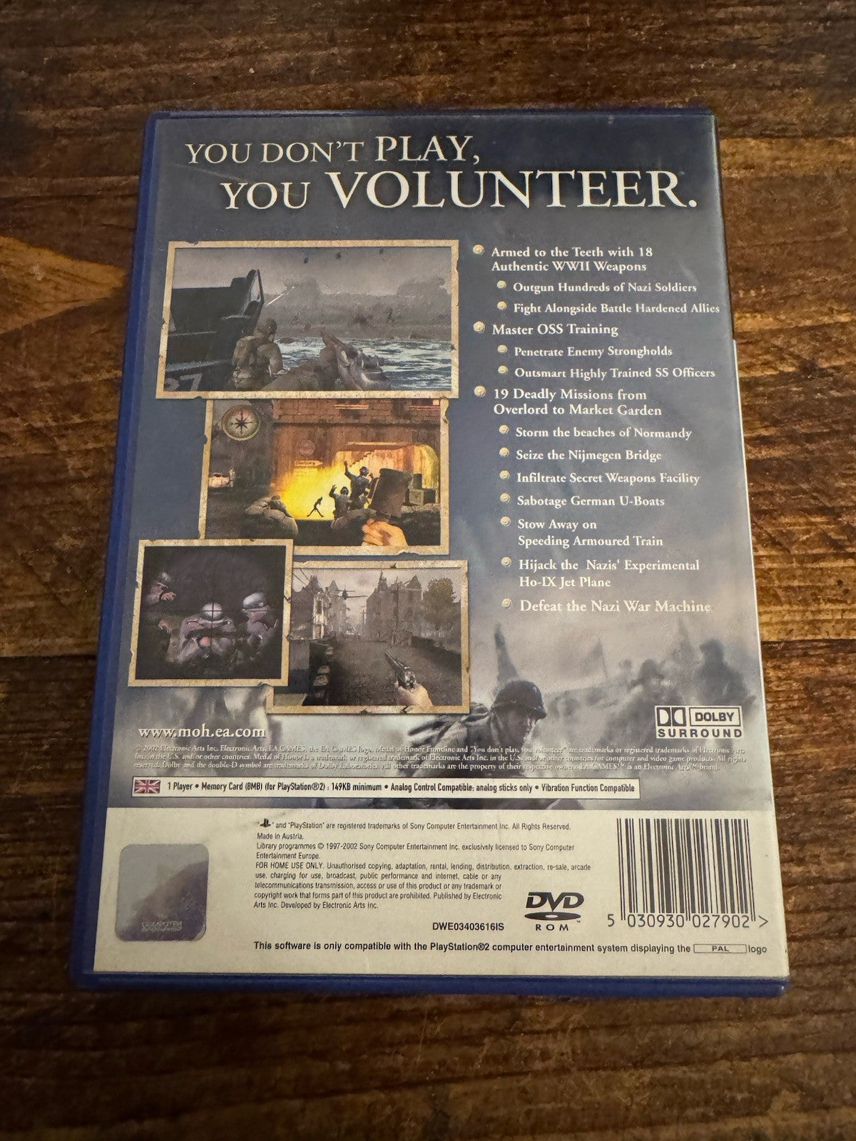 🎮🎮 Medal of Honor Frontline (PS2, 2002) 🎮🎮