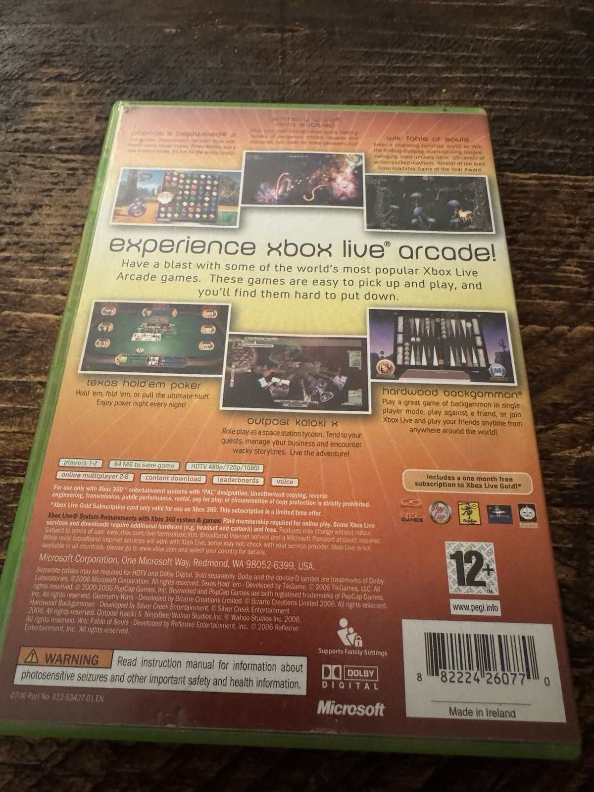 🎮Xbox Live Arcade Unplugged Volume 1 (Microsoft Xbox 360, 2006) - European🎮