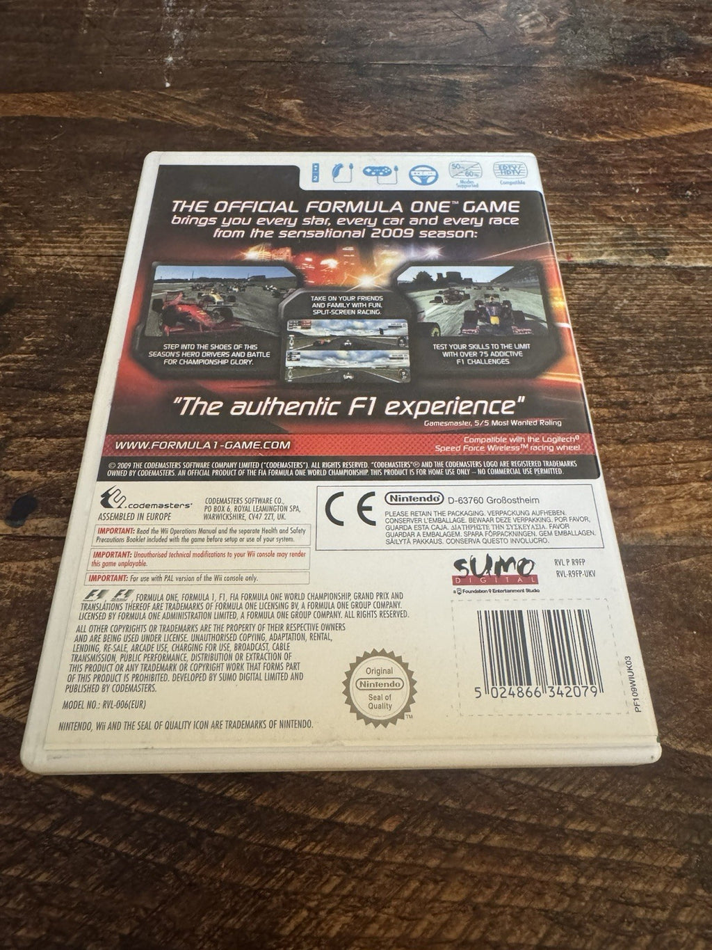 F1 2009 (Nintendo Wii, 2009)