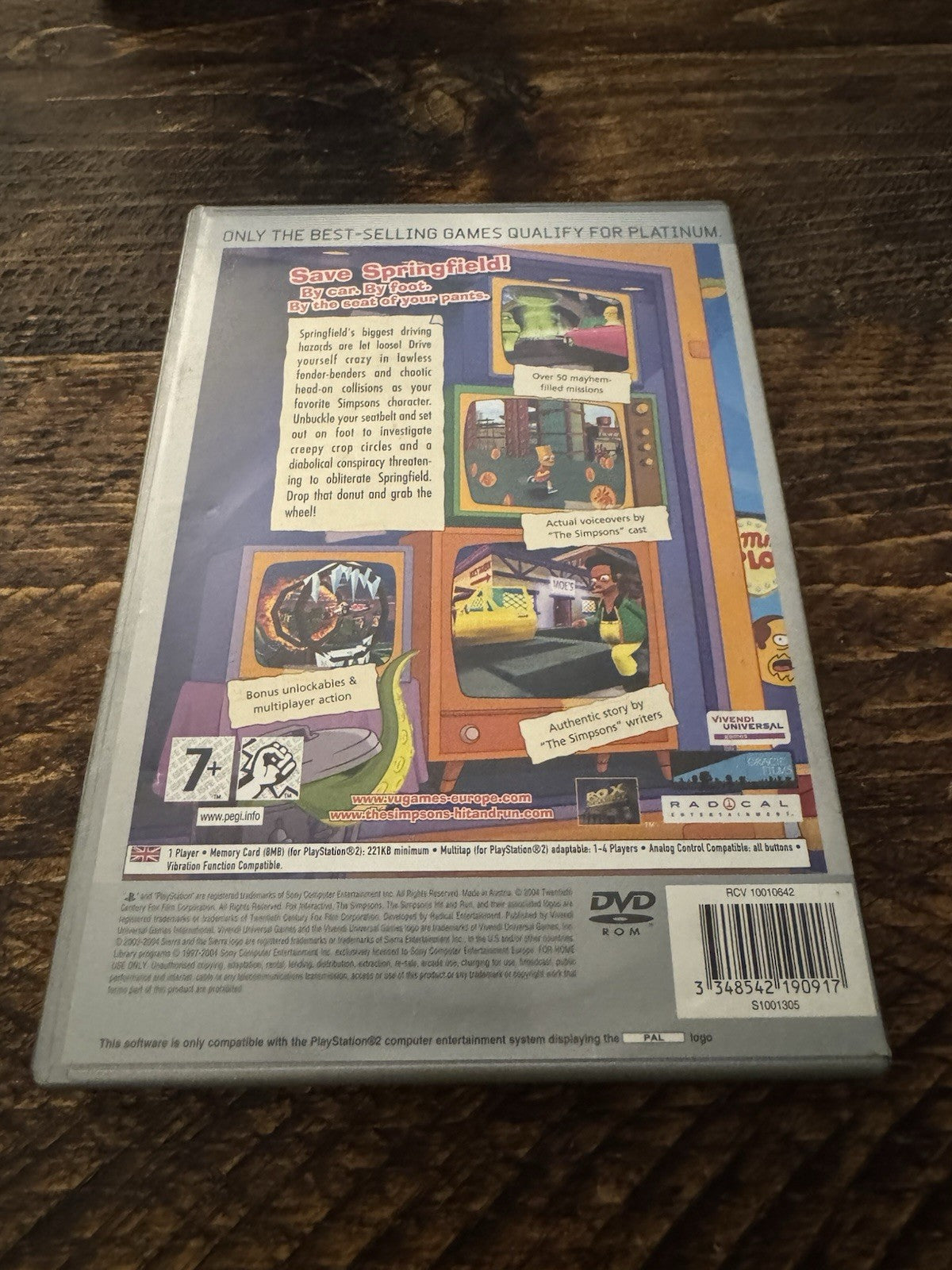 🎮 Sony PlayStation 2: The Simpson Hit And Run 🏎️