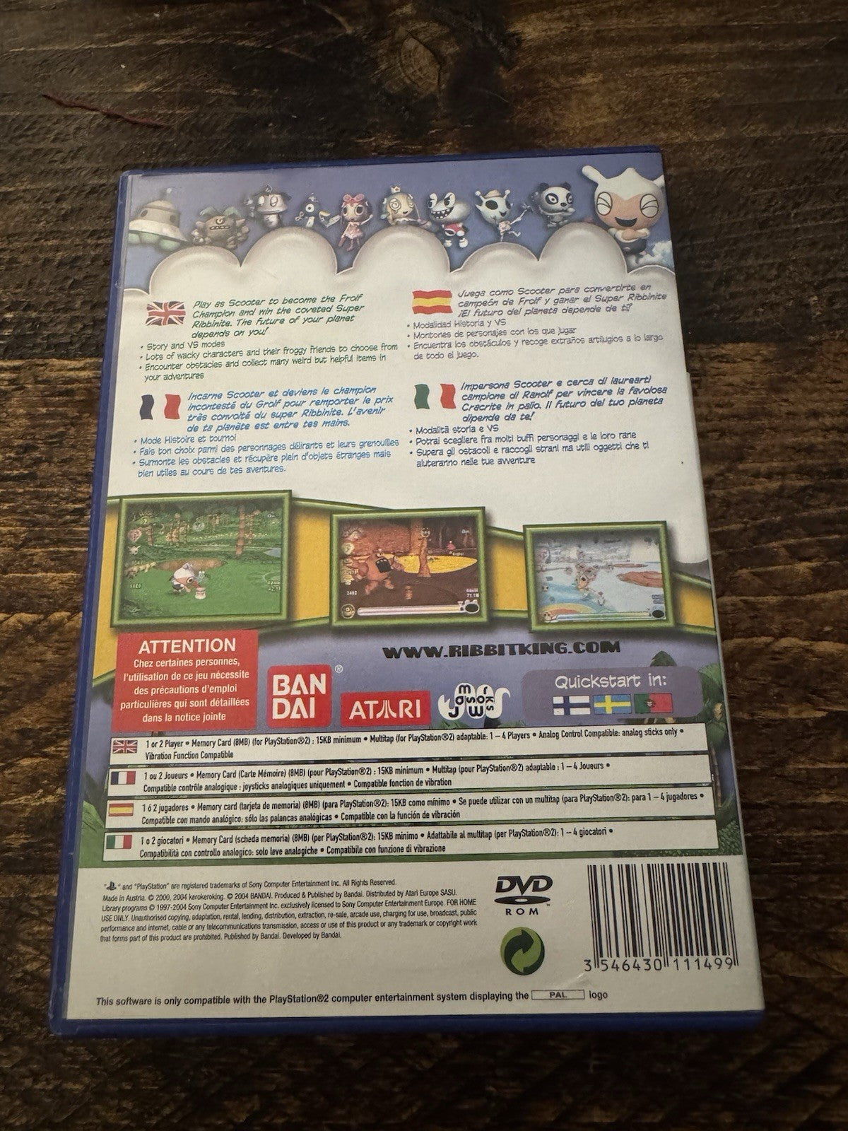 🎮 PlayStation 2: Ribbit King ✅ Complete | Tested 💿