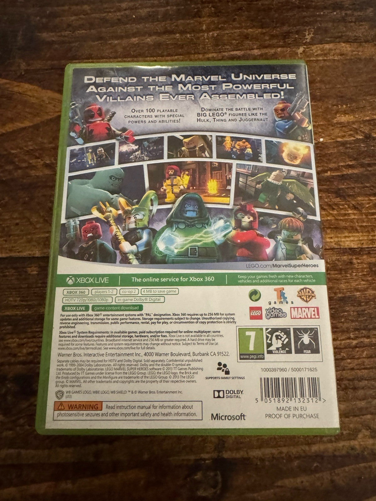 🎮 LEGO Marvel Super Heroes (Microsoft Xbox 360, 2013) 🎮