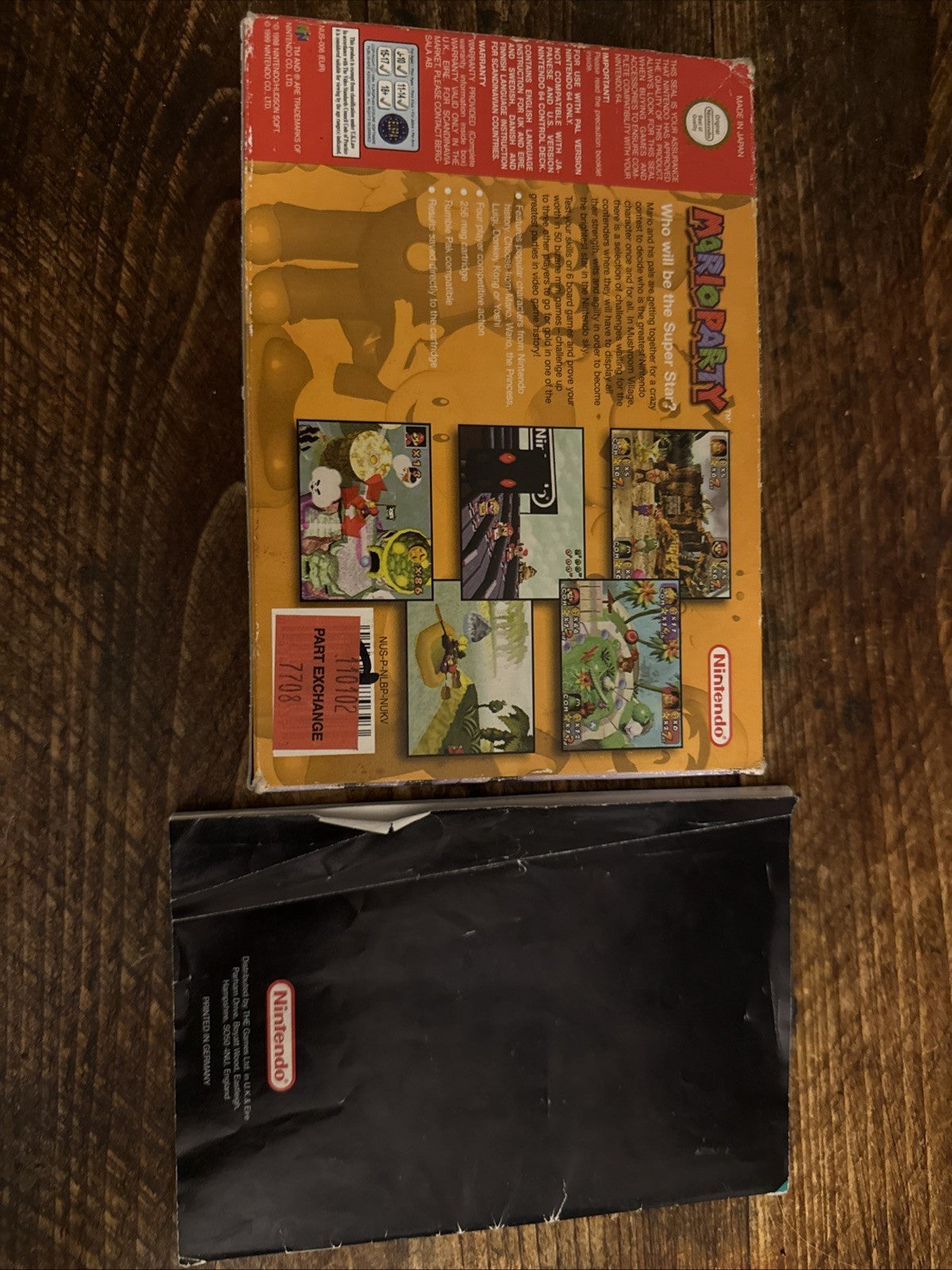 Mario Party - Nintendo 64 N64 Box & Manual Only