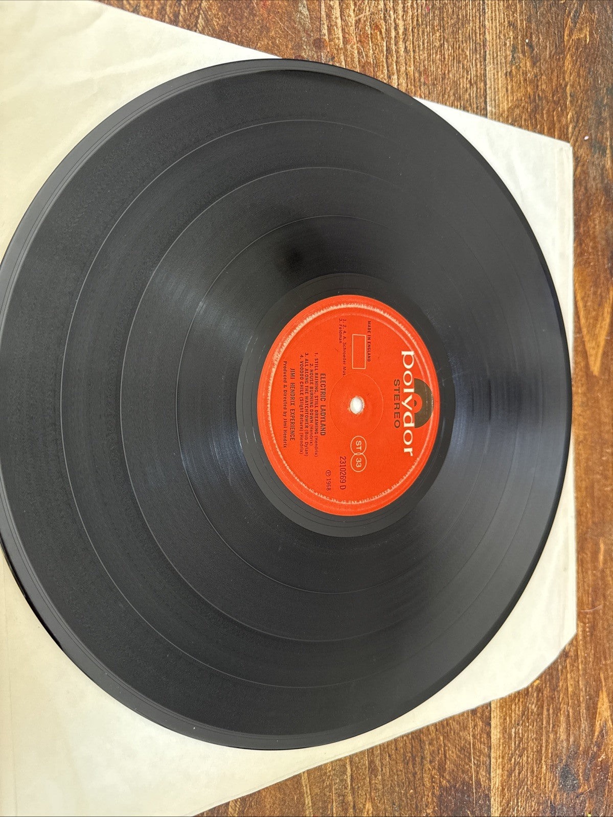 Jimi Hendrix – Electric Ladyland LP UK Polydor Orange Label Banned Cover VG+