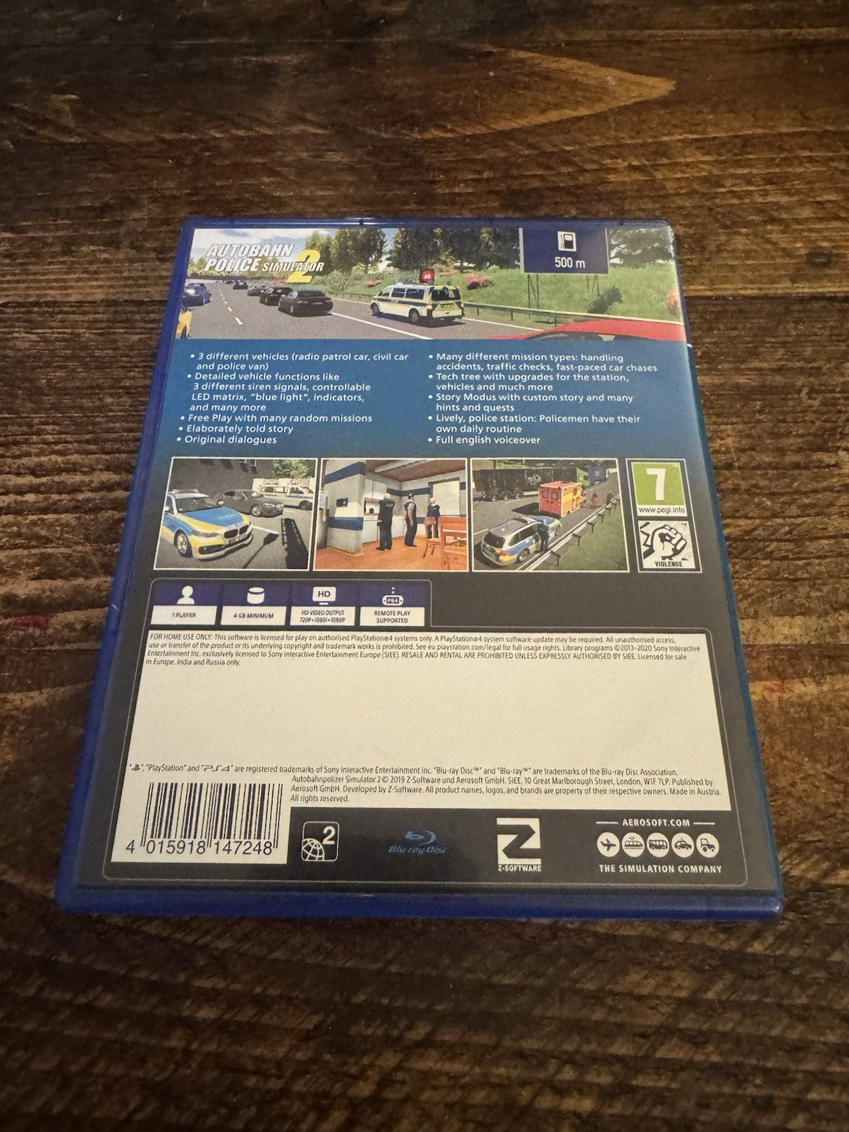 🎮 Sony PlayStation 4 Autobahn Police Simulator 2 🚔🚓