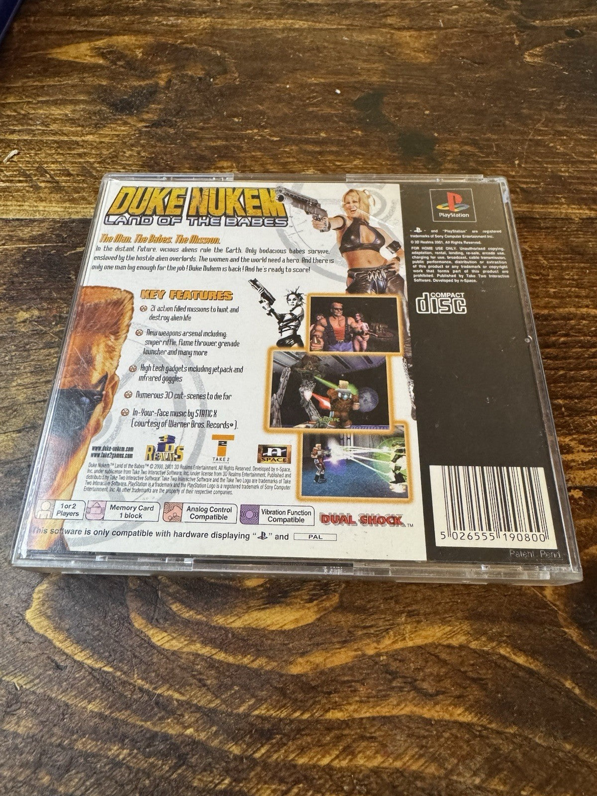 🎮 Duke Nukem Land Of Babes (Sony PlayStation 1, 2001) 🎮