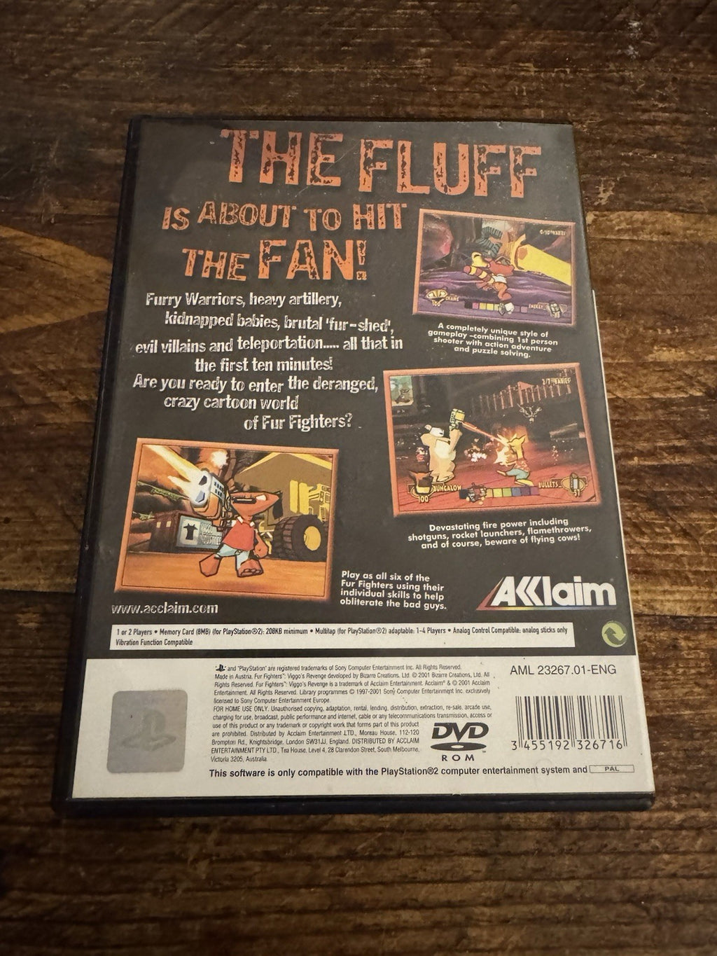 🎮 Fur Fighters: Viggo’s Revenge PlayStation 2 (PS2) 🎮