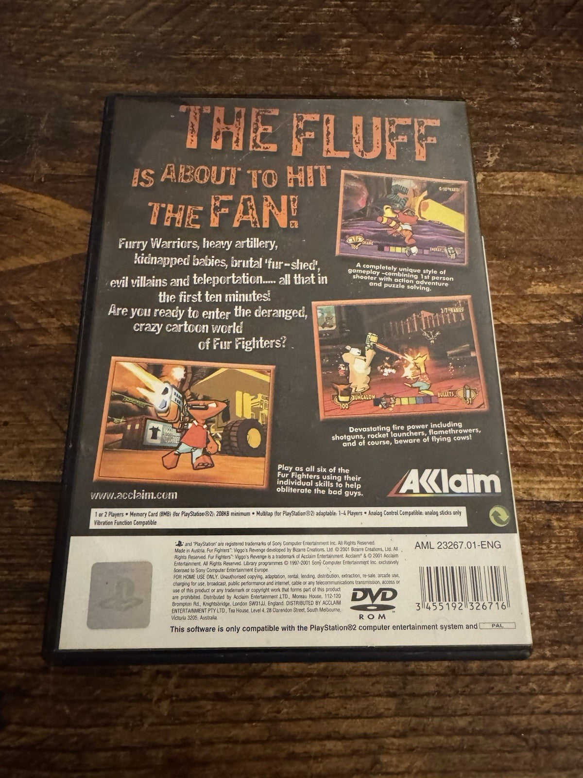 🎮 Fur Fighters: Viggo’s Revenge PlayStation 2 (PS2) 🎮