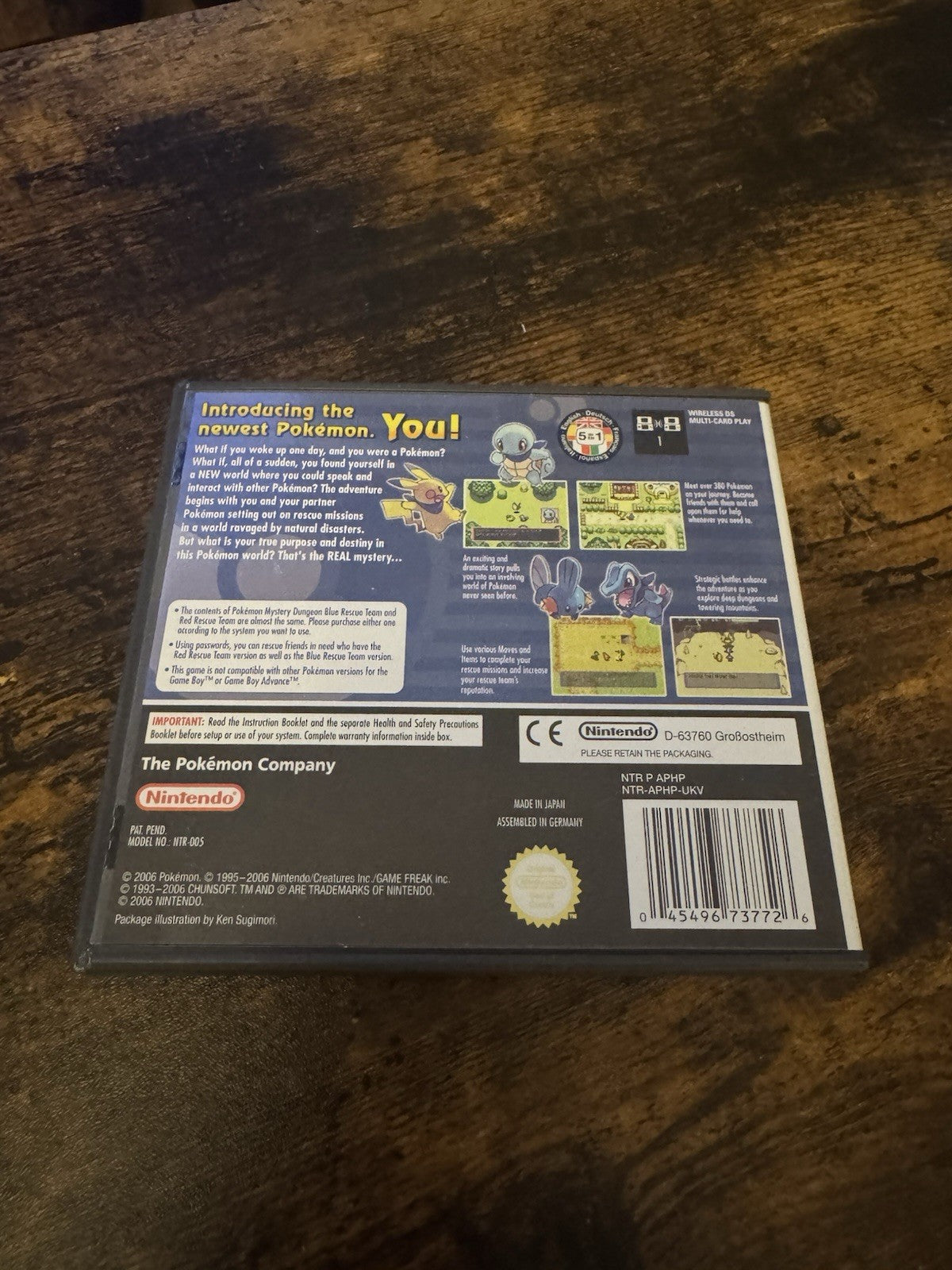 🎮Pokemon Mystery Dungeon: Team Blue (Nintendo DS, 2006)🌟💫