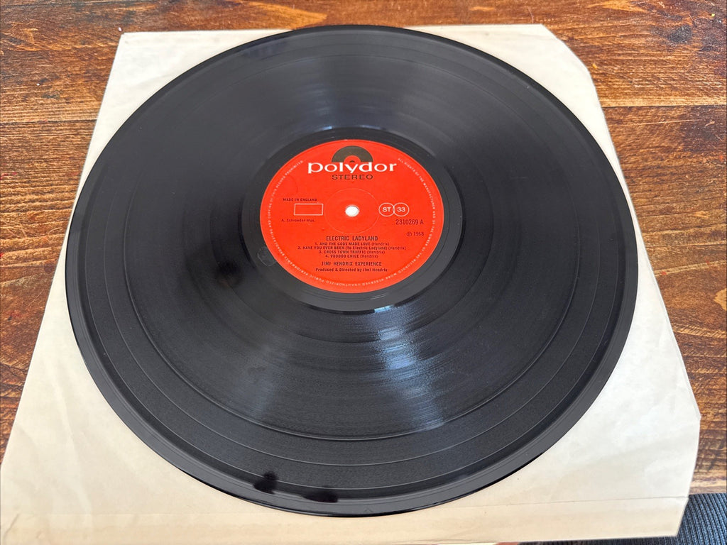 Jimi Hendrix – Electric Ladyland LP UK Polydor Orange Label Banned Cover VG+