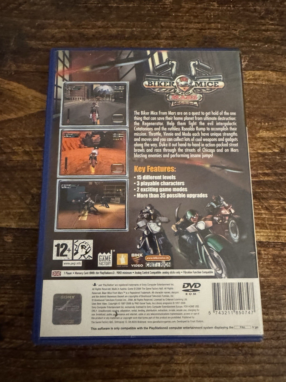 🎮 Biker Mice From Mars PlayStation 2 Game 🎮