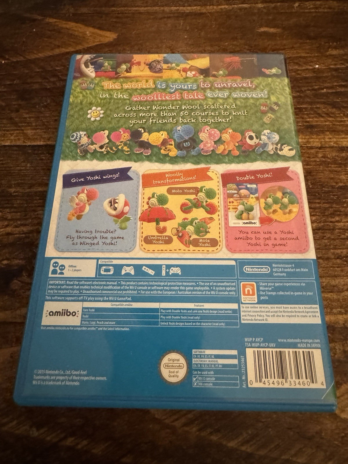 🎮💫Yoshi's Woolly World (Nintendo Wii U, 2015)🌟🌟