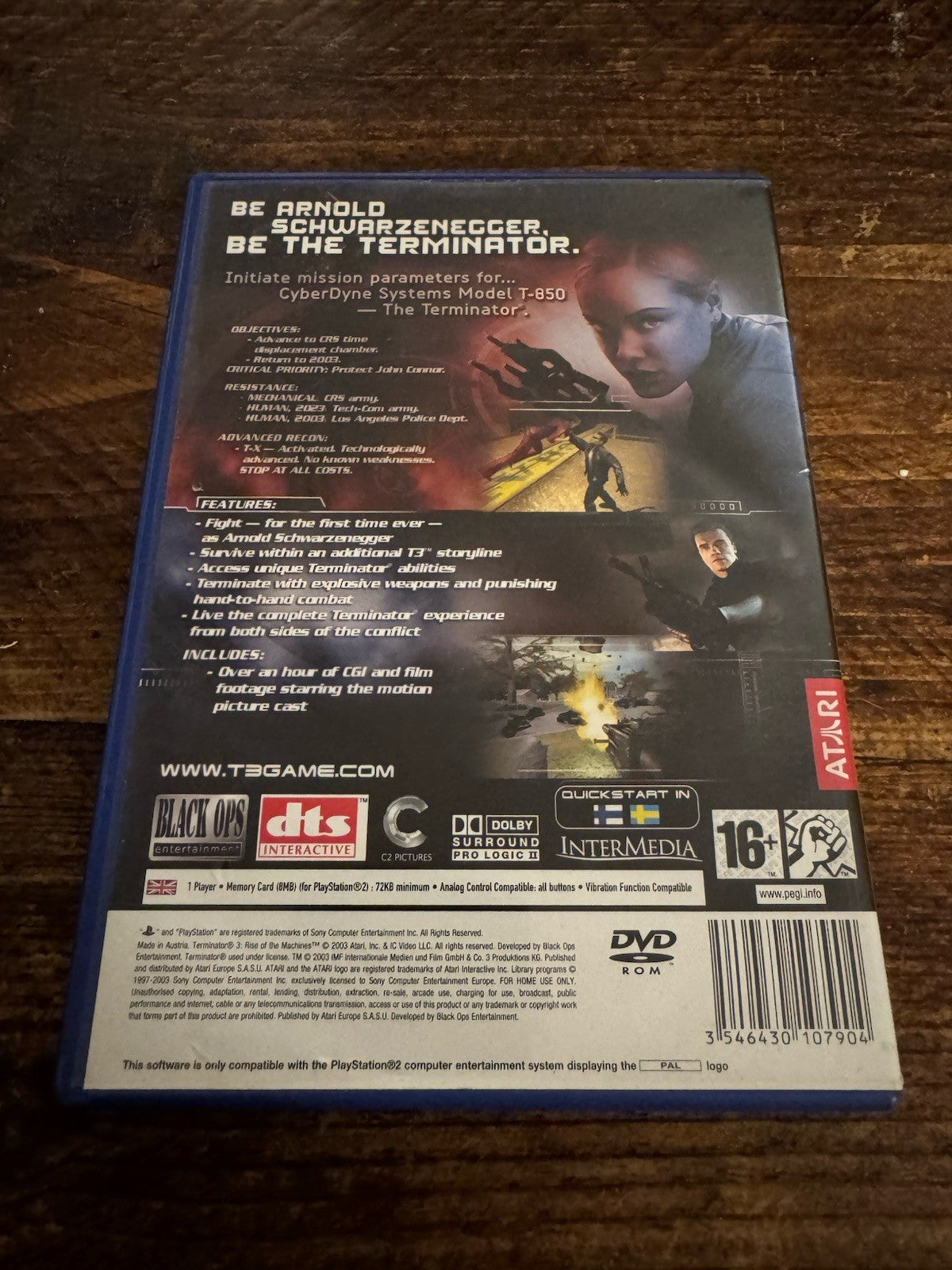 🎮🎮 Terminator 3: Rise of the Machines (Sony PlayStation 2, 2003) 🎮🎮