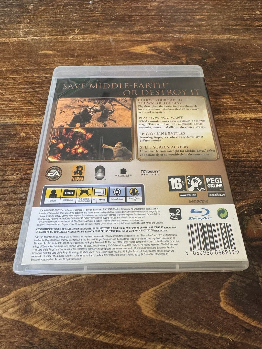 🎮The Lord of the Rings: Conquest (Sony PlayStation 3, 2009)⚔️