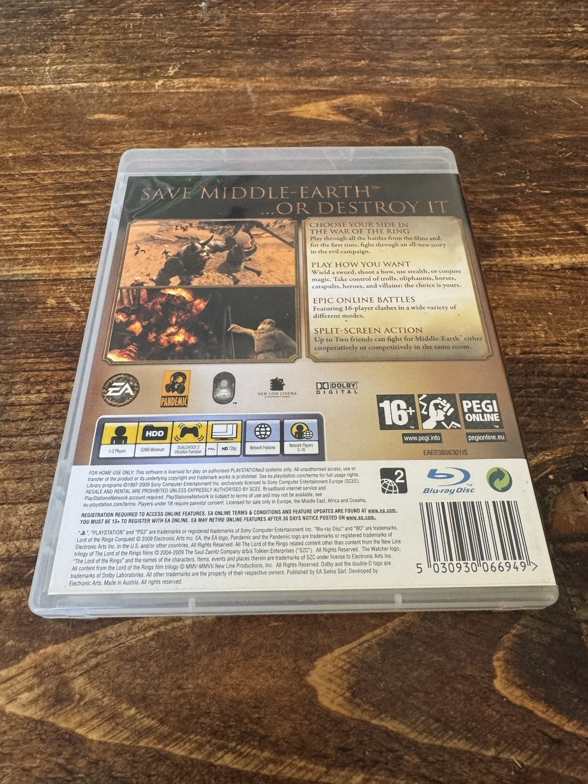 🎮The Lord of the Rings: Conquest (Sony PlayStation 3, 2009)⚔️