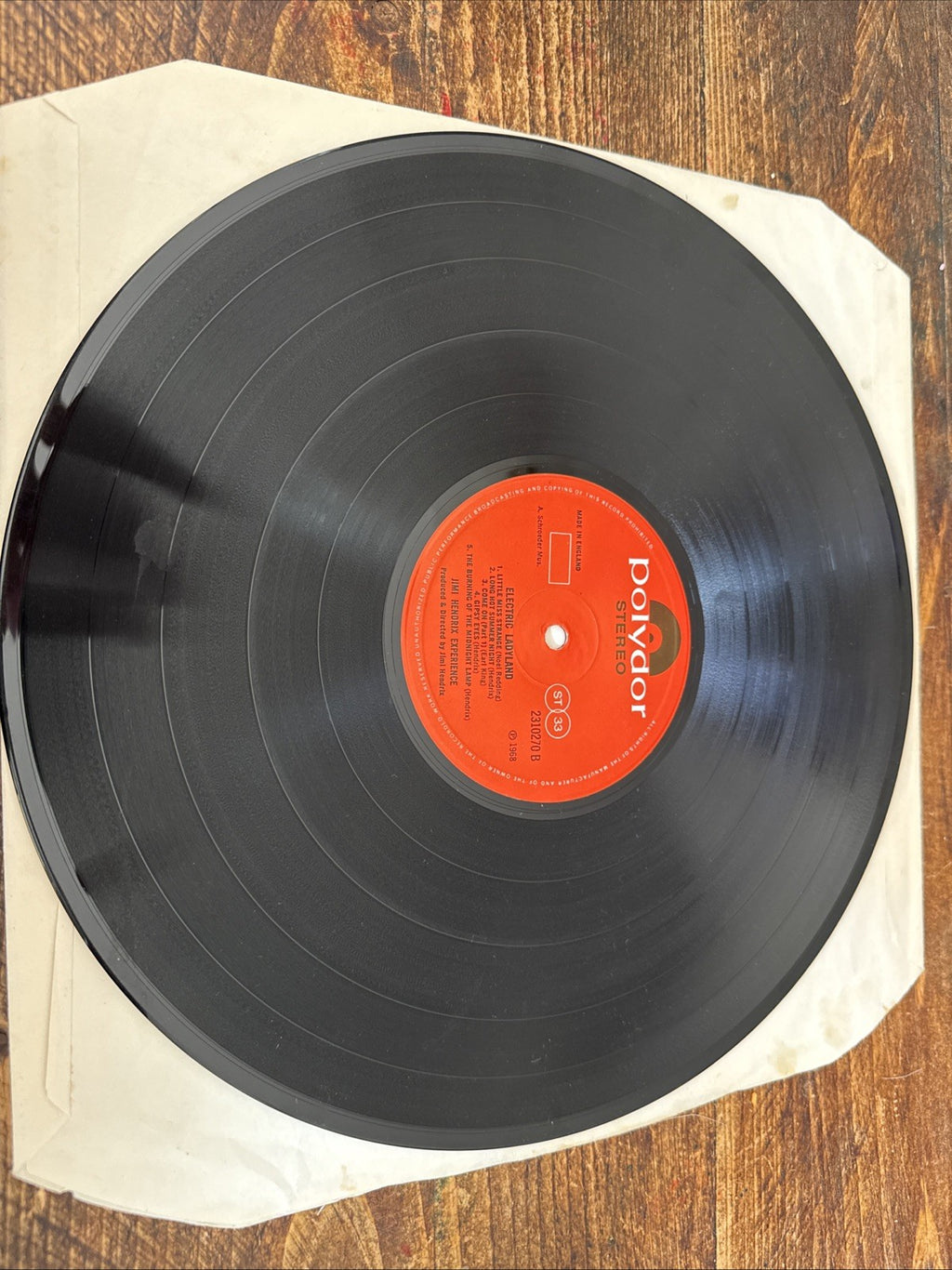 Jimi Hendrix – Electric Ladyland LP UK Polydor Orange Label Banned Cover VG+